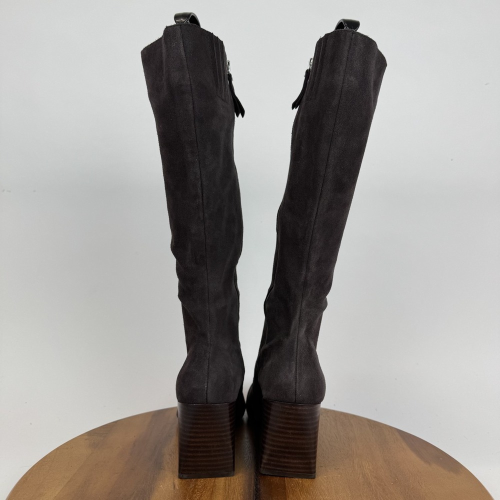 Womens Blondo Tessa Waterproof Brown Suede Tall Block Heel Boots Size 8.5 M EUC - Picture 7 of 9